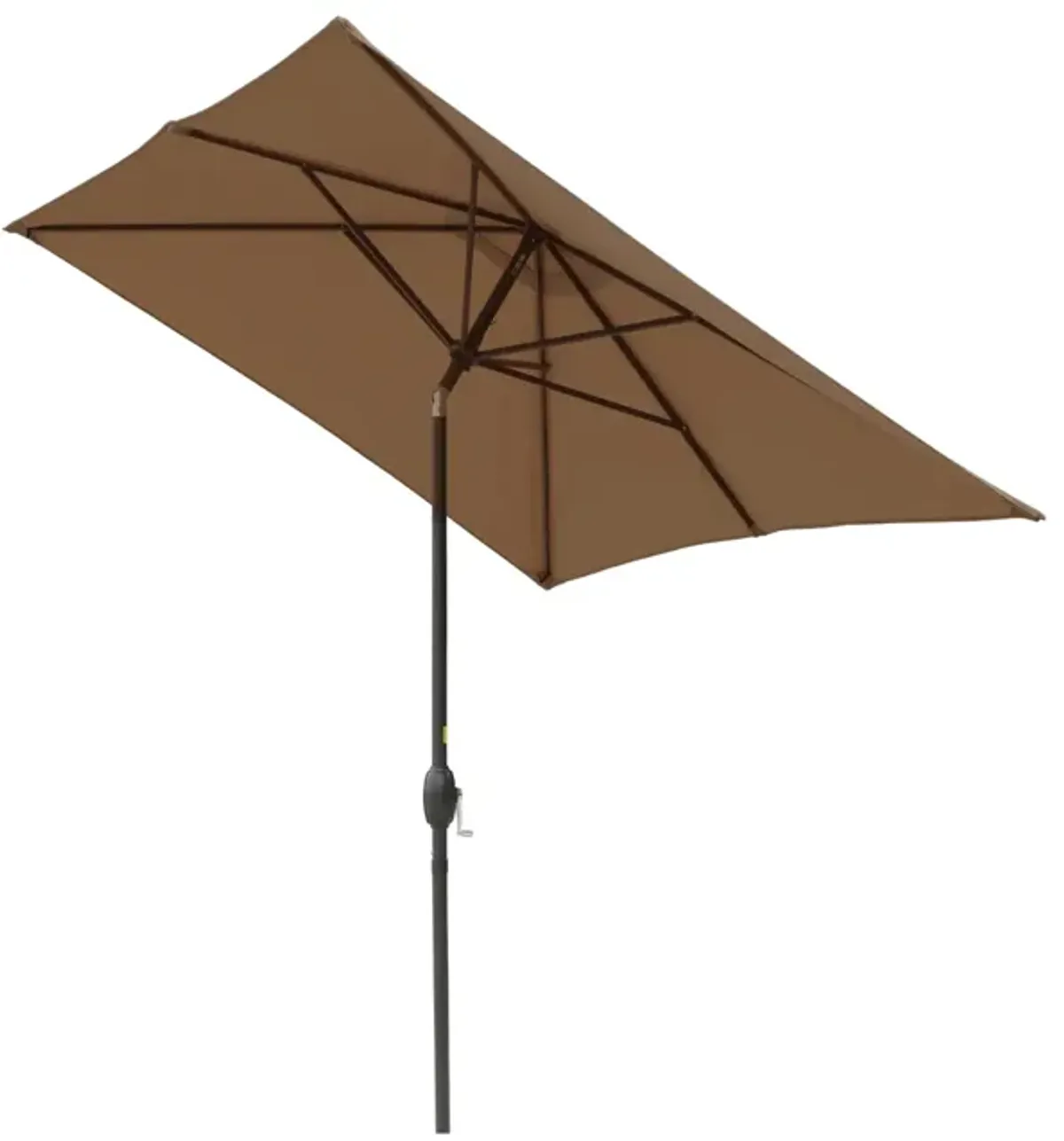 MONDAWE 10ft Rectangular Outdoor Patio Umbrella with Tilt and Crank