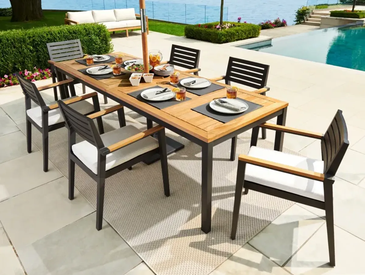 Rhodes 7 Piece Patio Dining Set with 96 in. Table