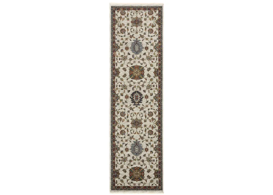 Aberdeen 2'3" x 7'6" Ivory Rug