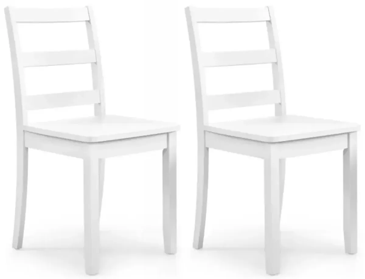 Hivvago Set of 2 Wood Dining Chairs with Solid Rubber Wood Legs