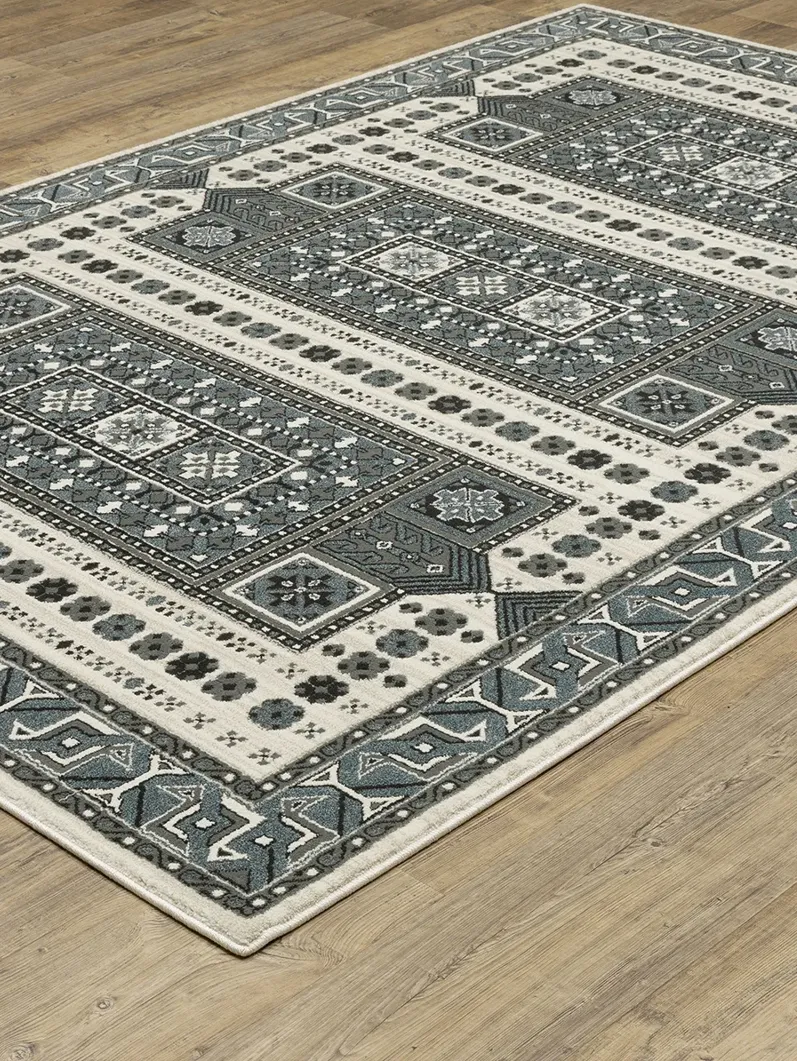 Raylan 6'7" x 9'6" Grey Rug