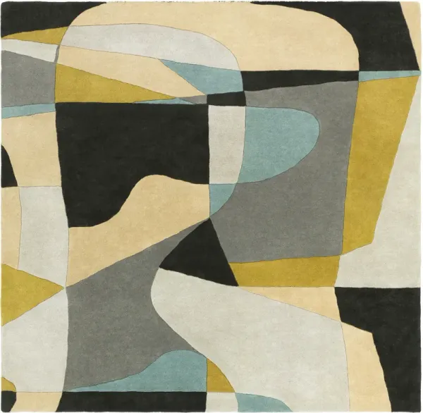 Forum FM-7195 6' Round Green Rug