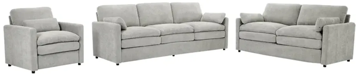 Merax Cozy Chenille Upholstered Sofa Set