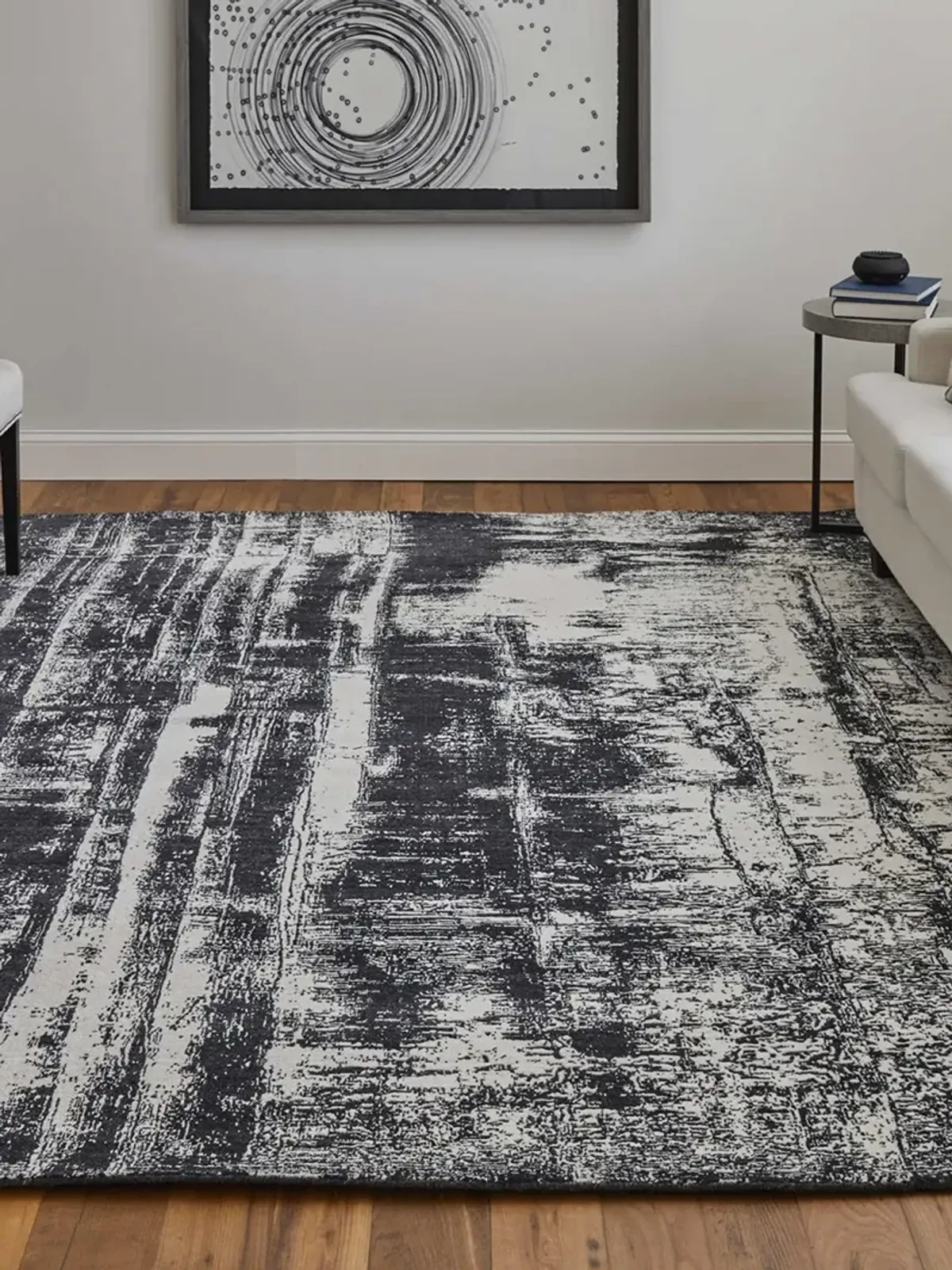 Coda 8929F 8' x 10' Black/White Rug