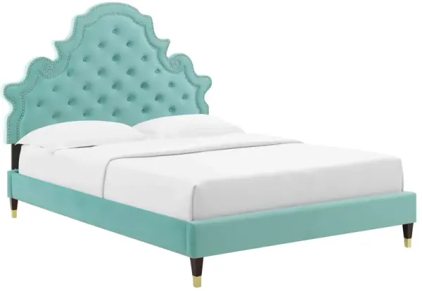Modway - Gwyneth Tufted Performance Velvet Queen Platform Bed