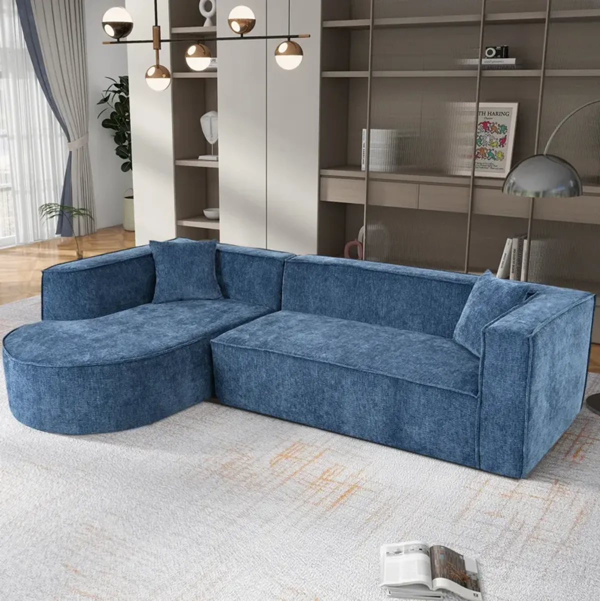Merax Modern Modular L-Shape Sectional Sofa Couch