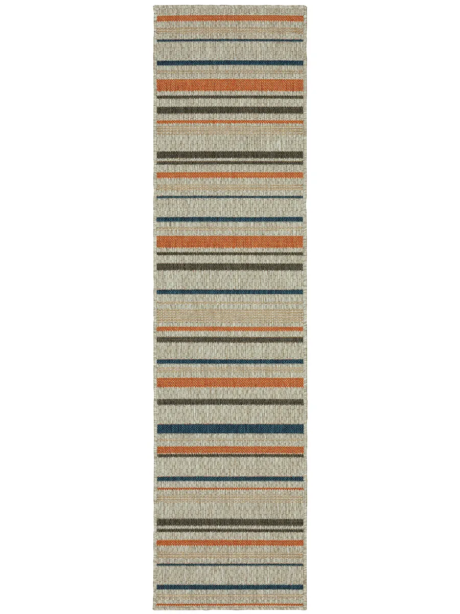 Latitude 1'10" x 7'6" Grey Rug