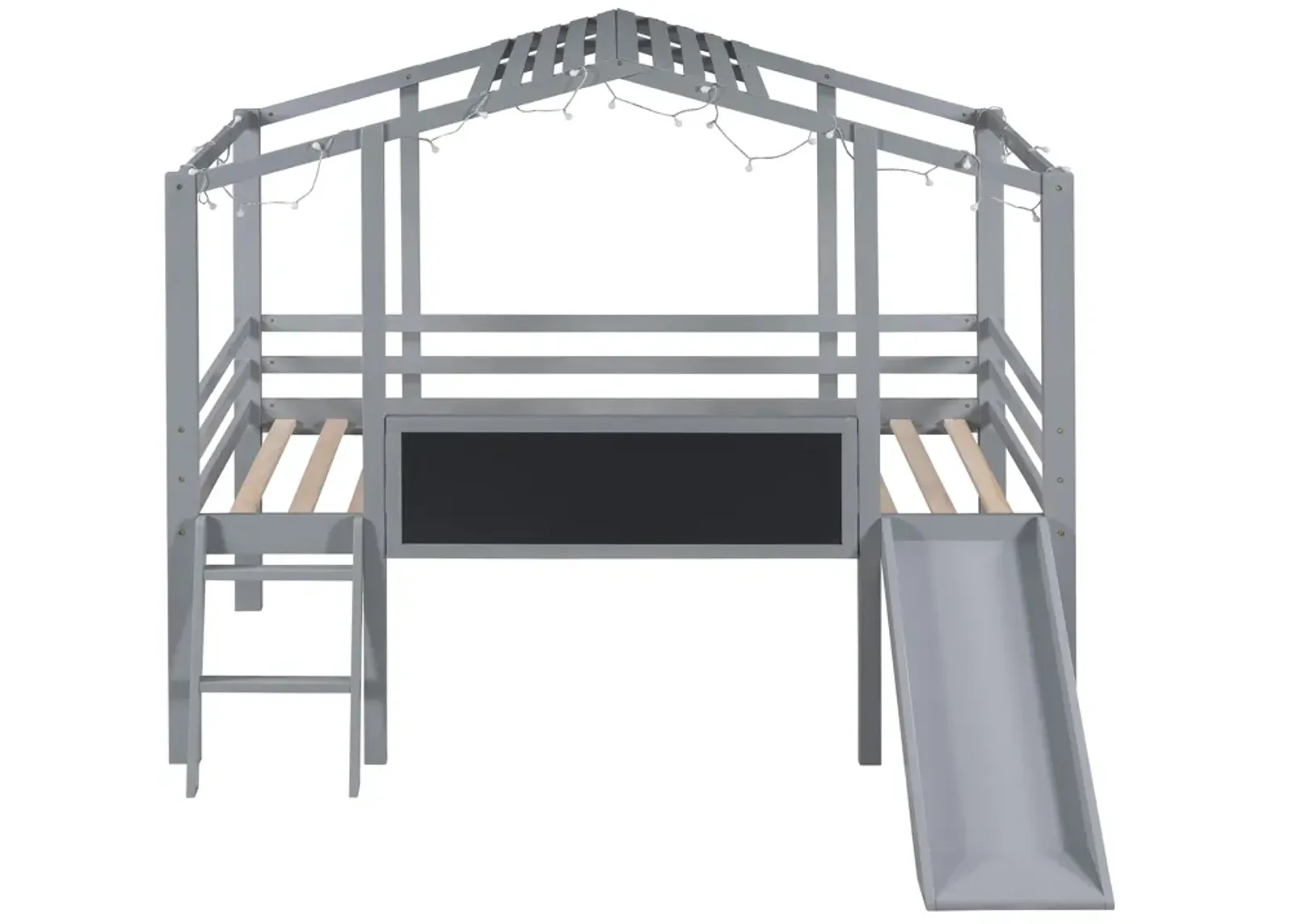 Merax Loft Bed with Ladder and Slide