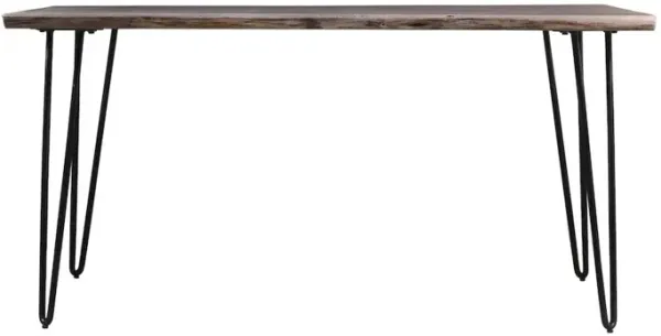 Jofran Nature's Edge Solid Acacia 60 Modern Live Edge Dining Table