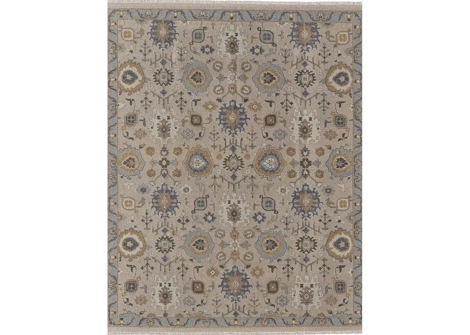 Corbitt 0613F 9'6" x 13'6" Tan/Blue/Gold Rug