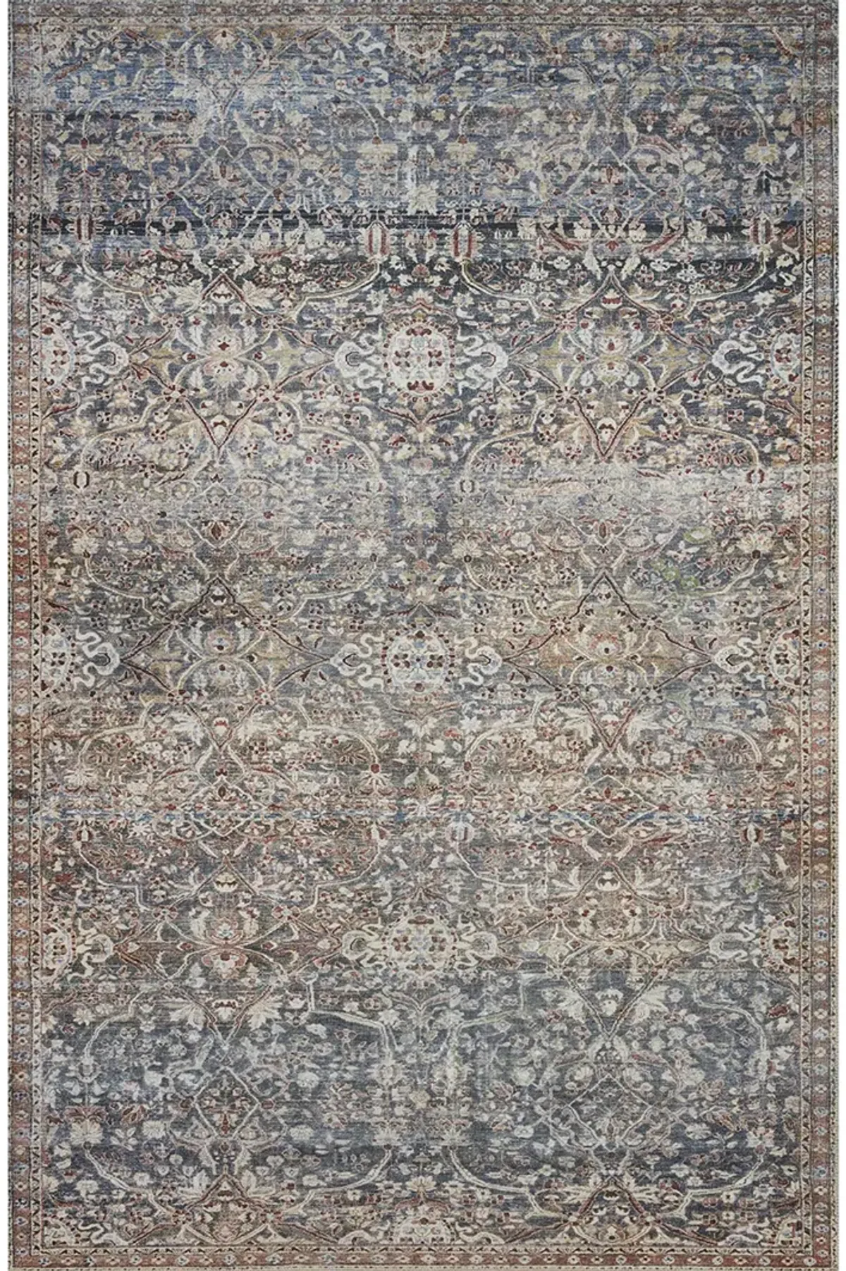 Jules JUL06 Denim/Spice 5' x 7'6" Rug by Chris Loves Julia × Loloi