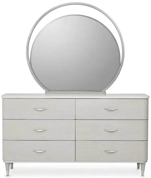 Michael Amini Eclipse Dresser with Mirror - Moonlight
