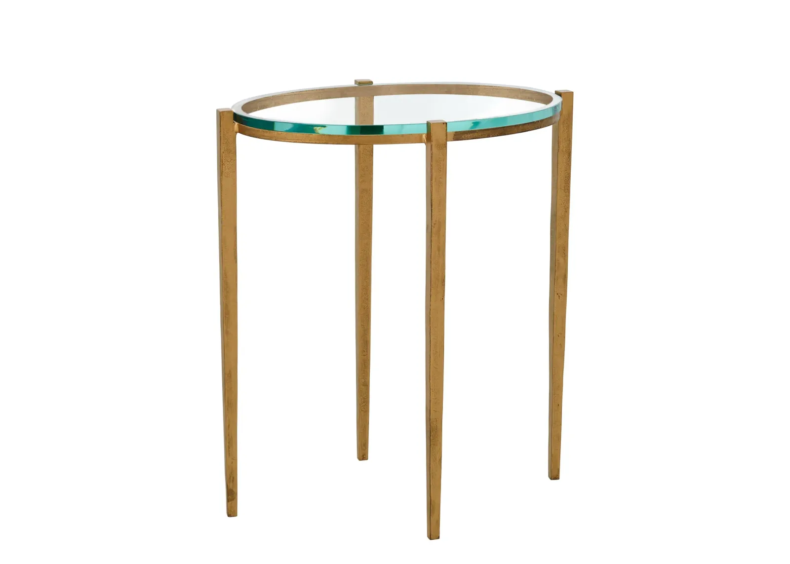 Petite Oval Accent Table- Gold