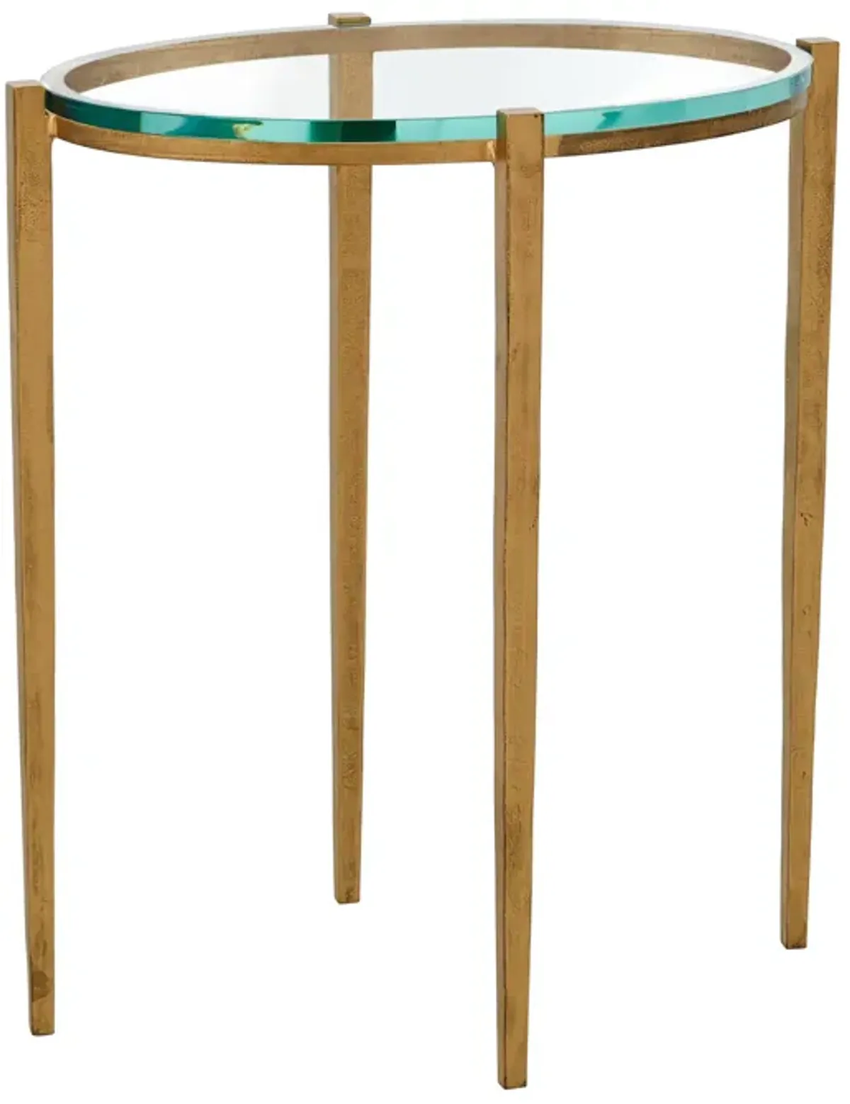 Petite Oval Accent Table- Gold