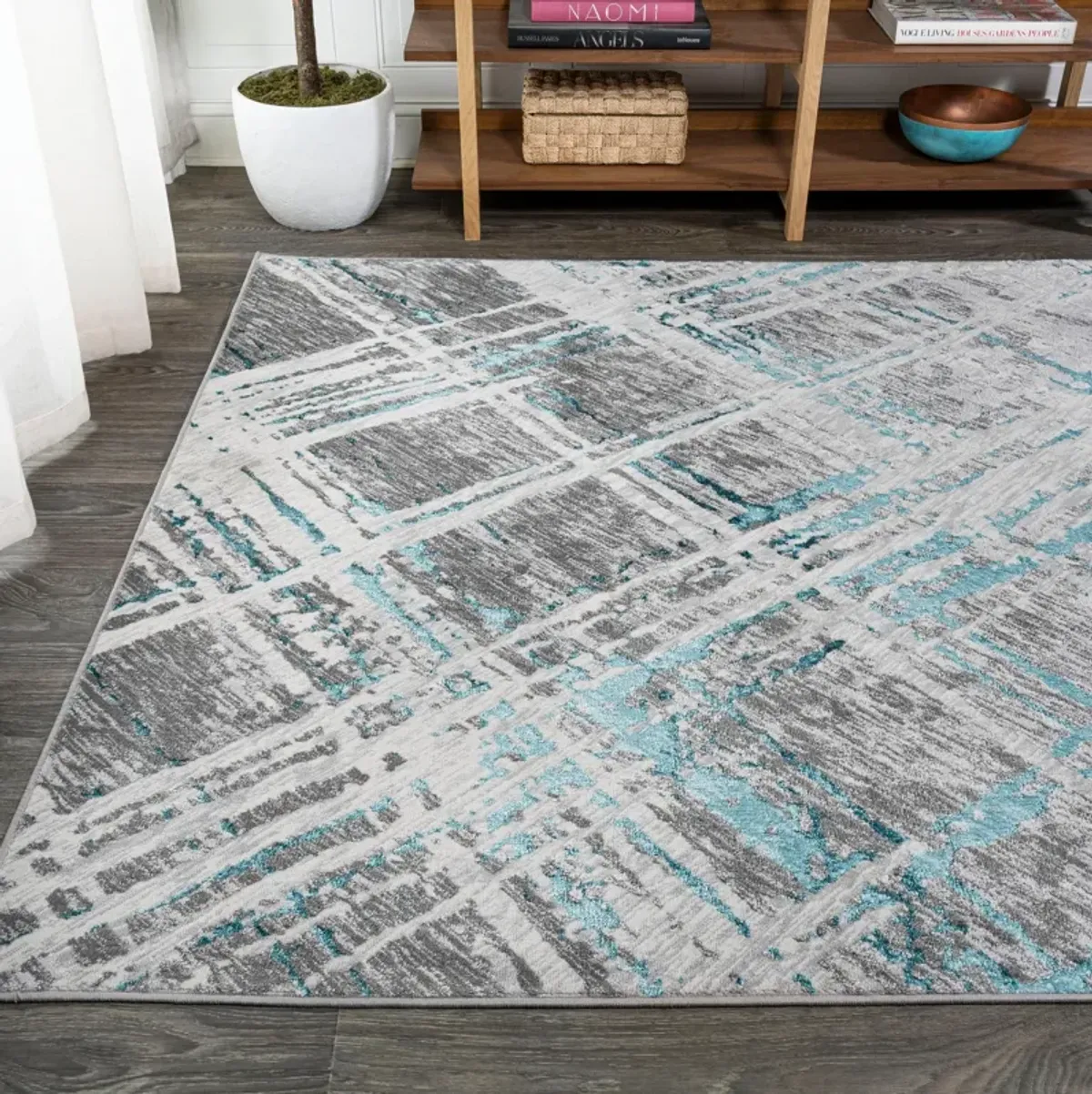 Slant Modern Abstract Area Rug