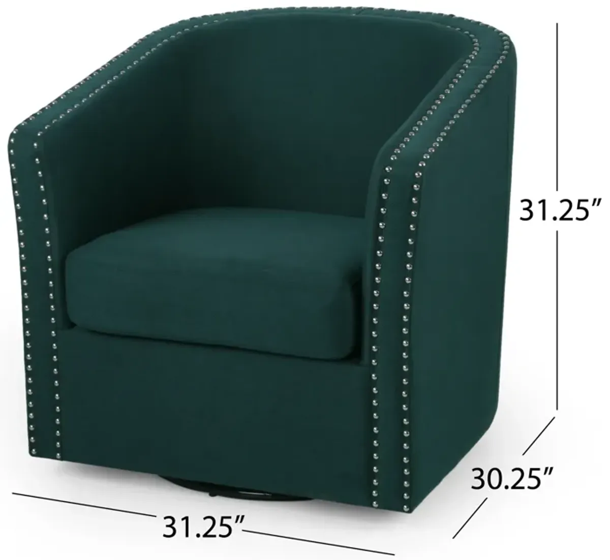 Merax Line Fabric Swivel Accent Chair