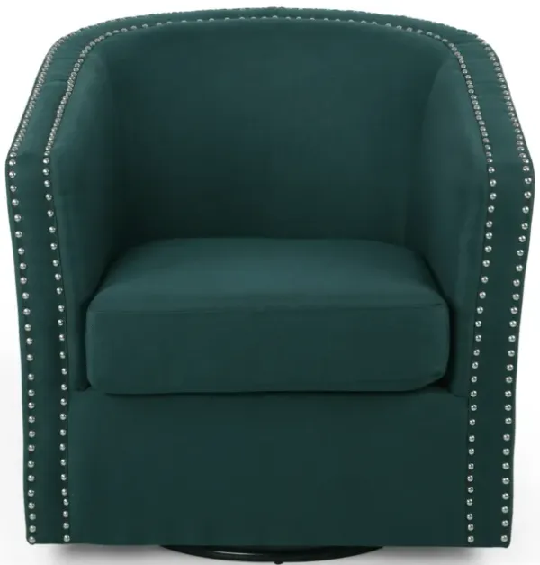 Merax Line Fabric Swivel Accent Chair