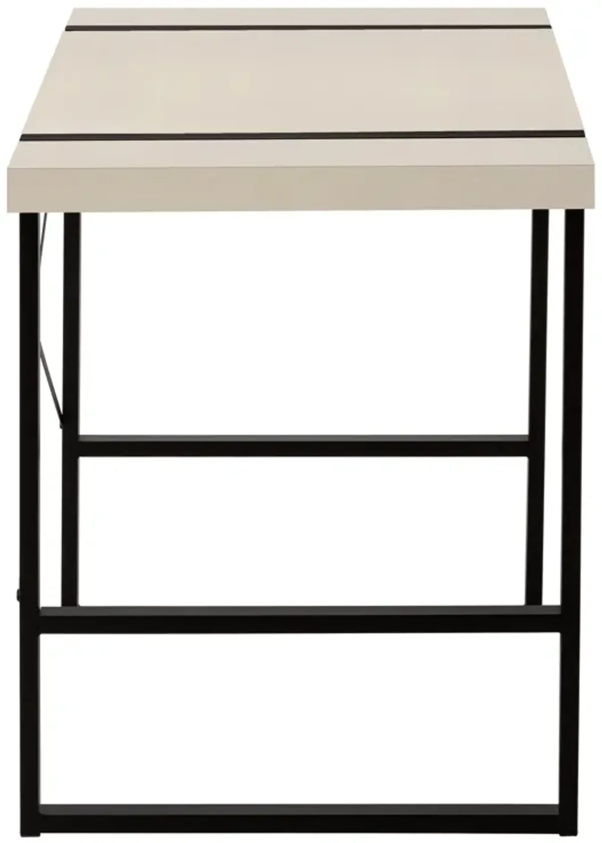 Monarch Specialties I 7659 Computer Desk, Home Office, Laptop, 48"L, Work, Metal, Laminate, Beige, Black, Contemporary, Modern