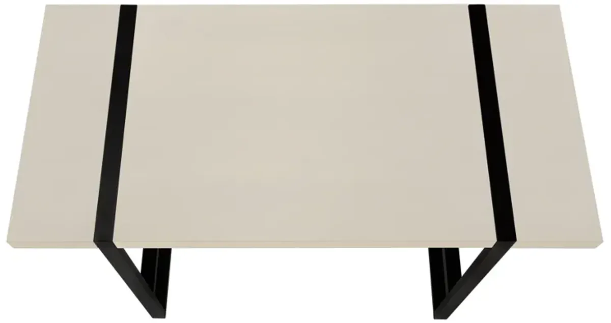 Monarch Specialties I 7659 Computer Desk, Home Office, Laptop, 48"L, Work, Metal, Laminate, Beige, Black, Contemporary, Modern