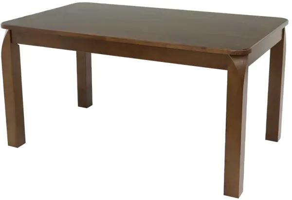 Sunnydaze Dorian 5 ft Wooden Mid-Century Modern Dining Table - Dark Walnut