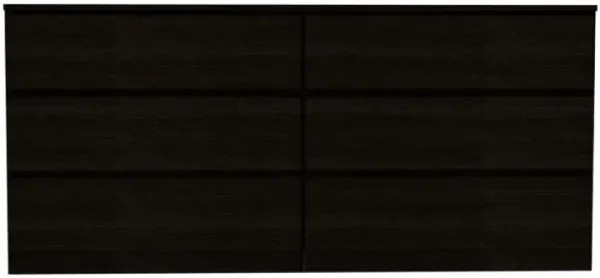 6 Drawer Double Dresser Tronx, Bedroom, Black