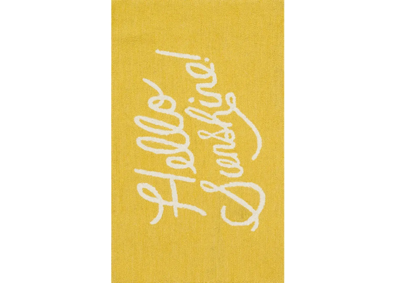 Minnie MIN01 Yellow 2'3" x 3'9" Rug