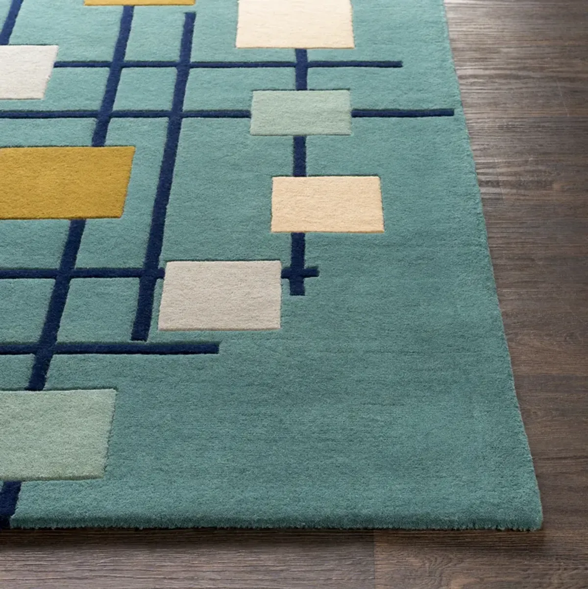 Forum FM-7201 8' Round Blue Rug