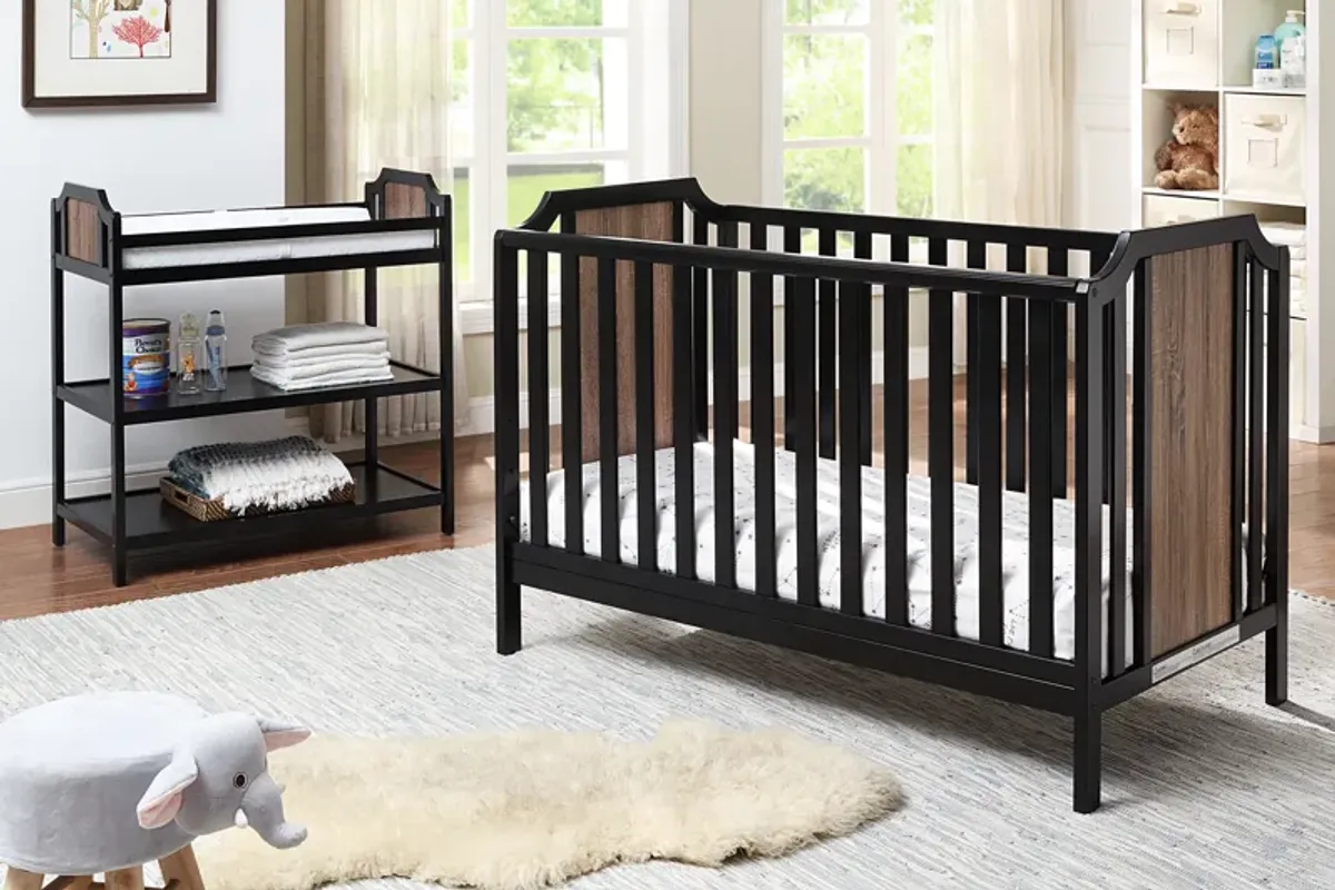 Suite Bebe Brees Changing Table Black/Brownstone