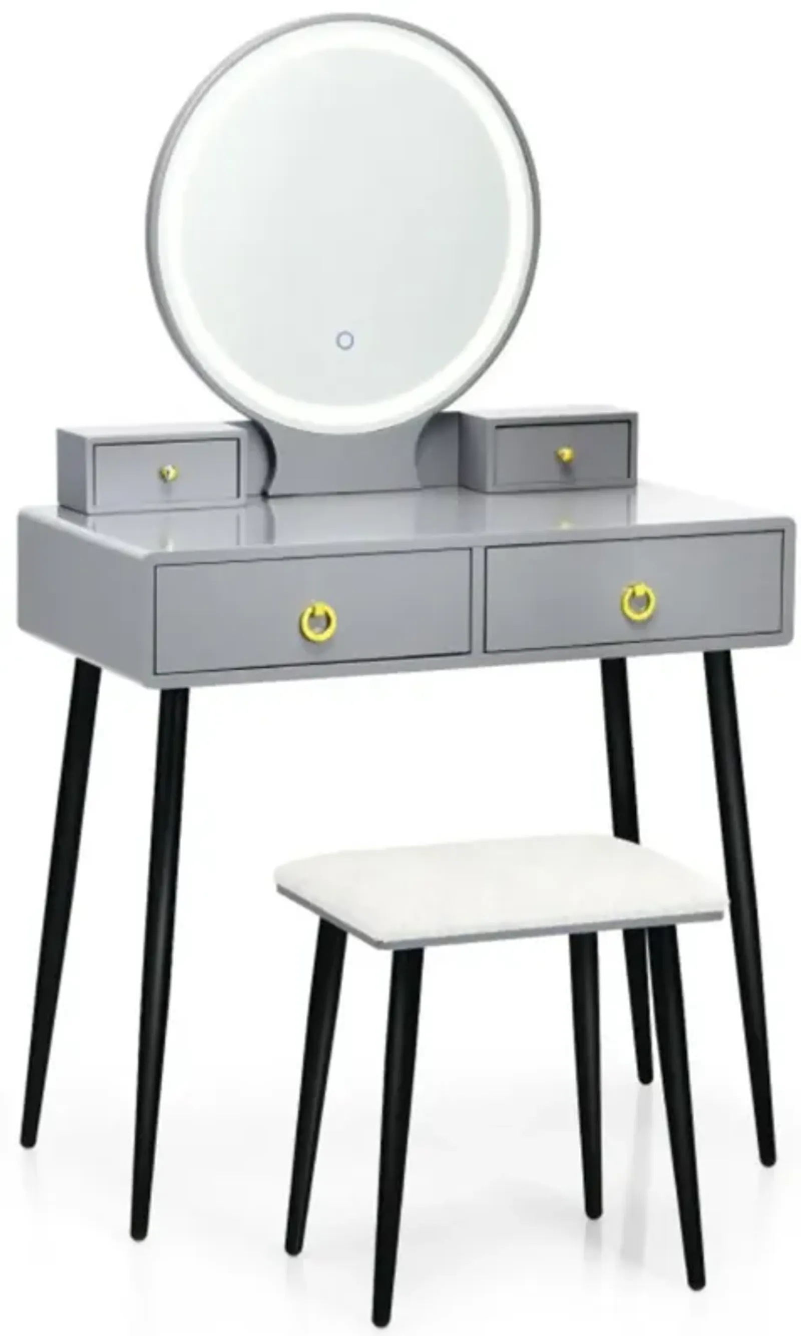 Hivvago Vanity Table Set with Mirror