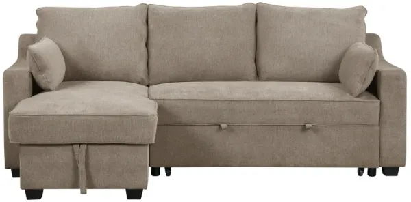 Streamdale 90" L-Shaped Sleeper Sofa with USB Ports