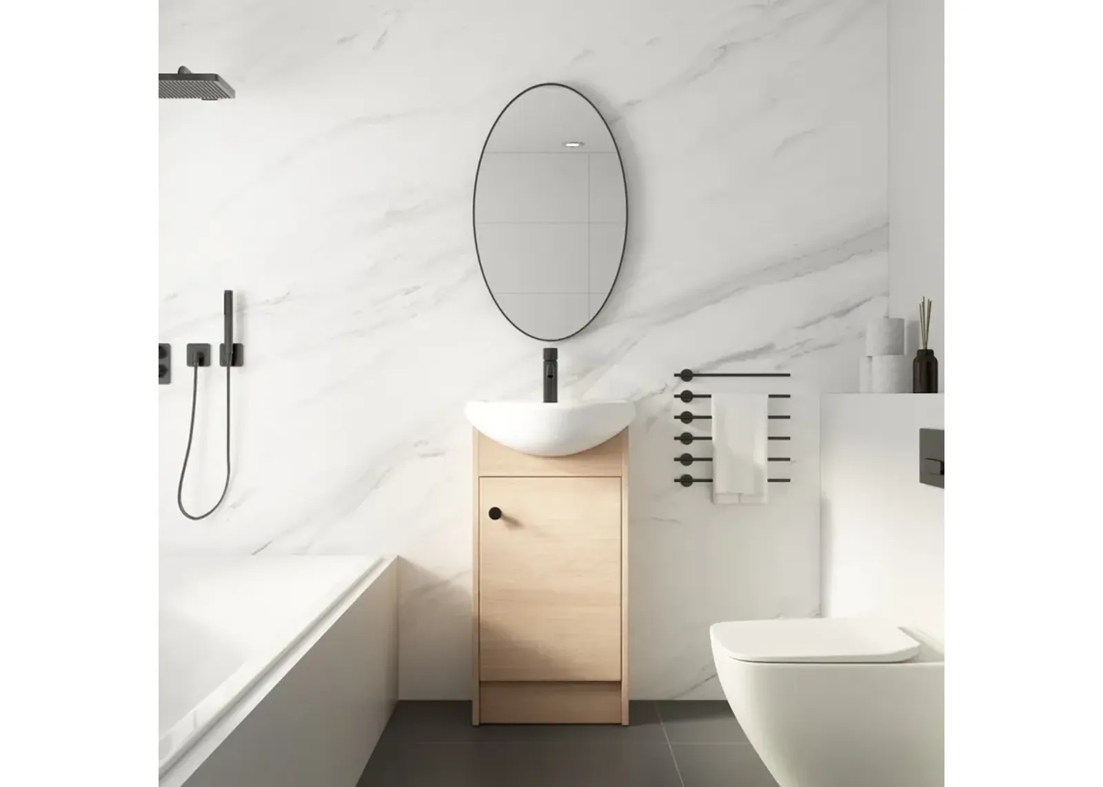 18 Inch Freestanding Bathroom Vanity