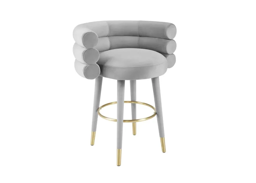 Belen Kox Luxe Velvet Counter Stool, Belen Kox