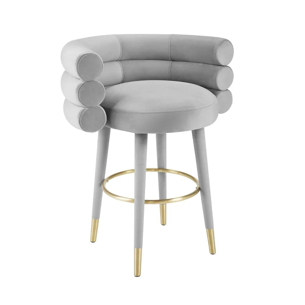 Belen Kox Luxe Velvet Counter Stool, Belen Kox