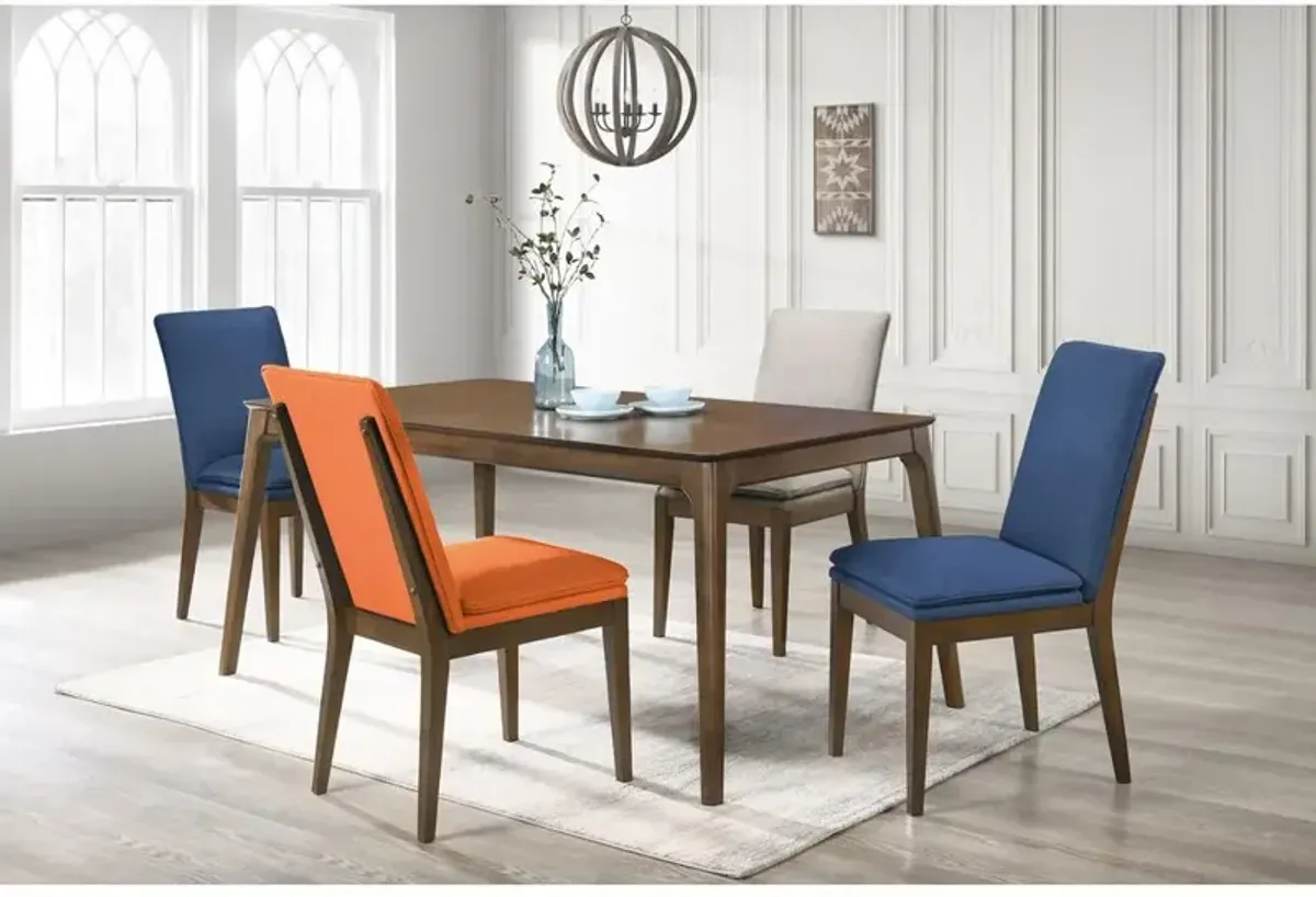 New Classic Furniture Maggie Dining Table W / 4 Terracotta Chairs