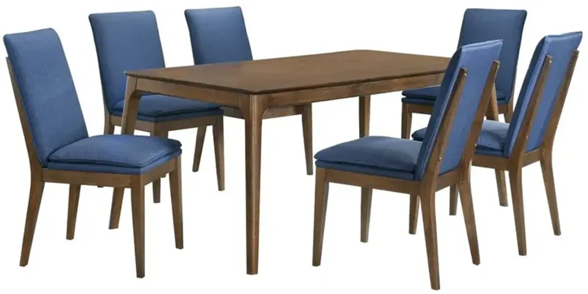 New Classic Furniture Maggie Dining Table W / 4 Terracotta Chairs