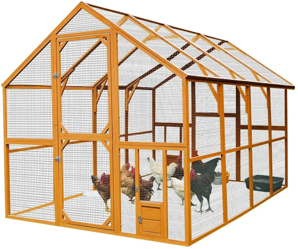 Mondawe Large Outdoor Catio With Convenient feeding,Waterproof Roof & 56.54ft² Play Space For Pets