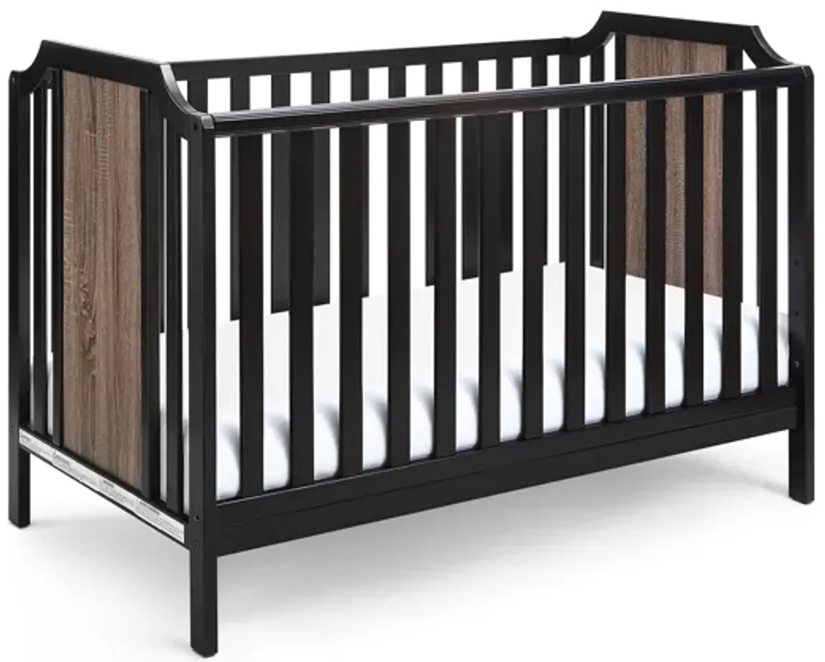 Suite Bebe Brees 3-in-1 Convertible Island Crib Black/Brownstone