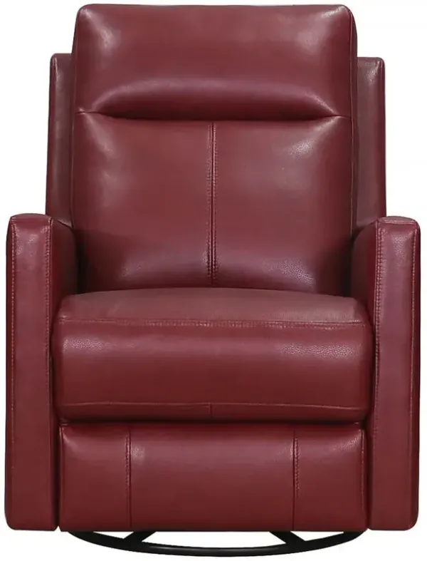 Vienna Power Headrest Swivel Glider Leather Recliner
