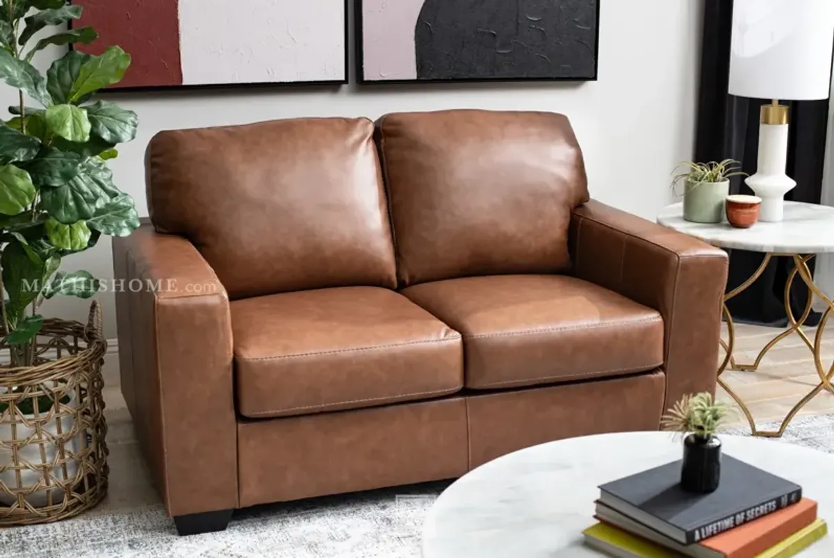 Bolsena Leather Loveseat