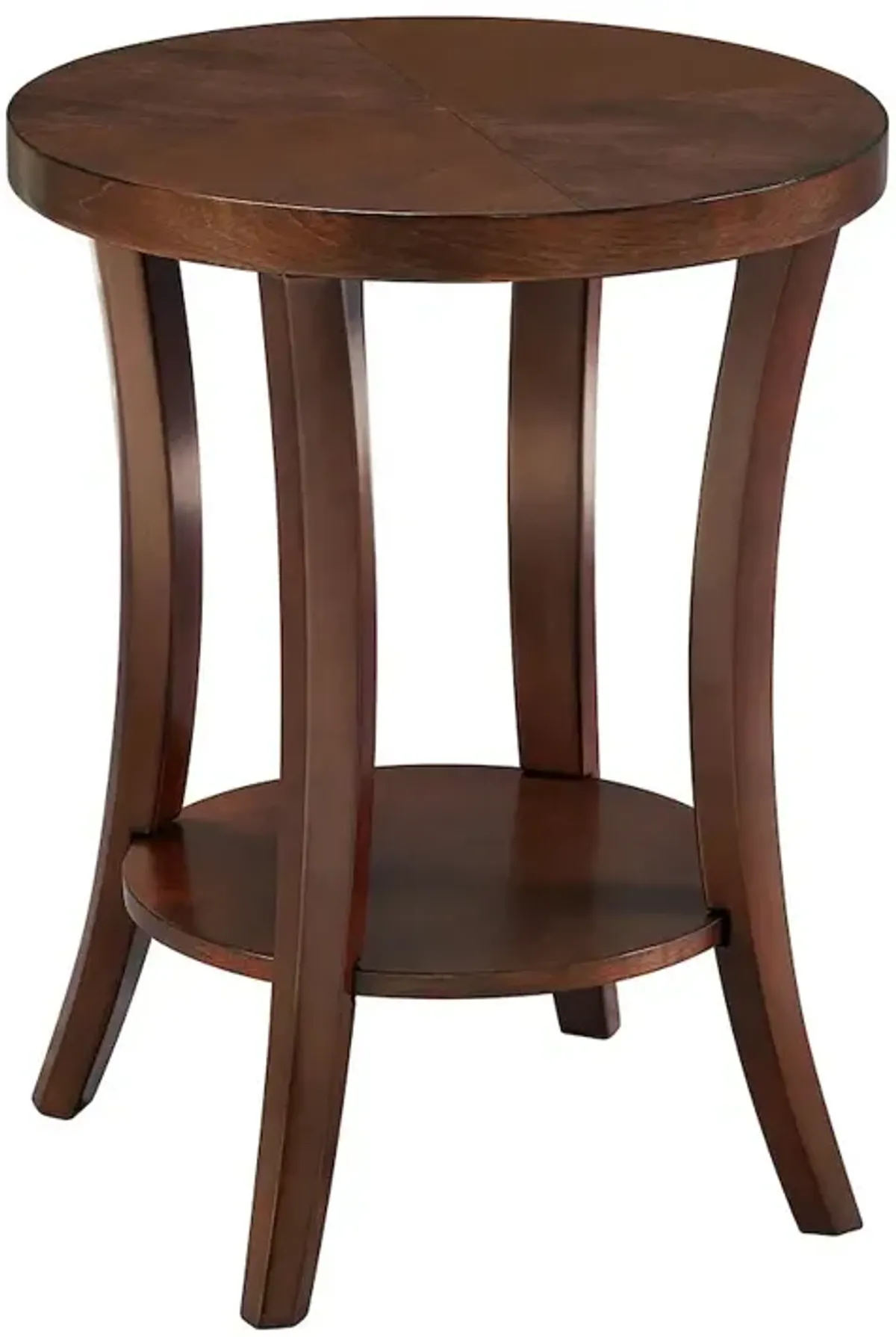 Convenience Concepts Charleston Round End Table with Shelf