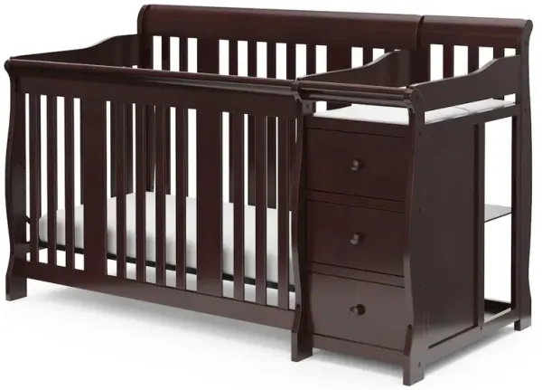 Storkcraft Portofino 4-in-1 Convertible Crib and Changer - Espresso