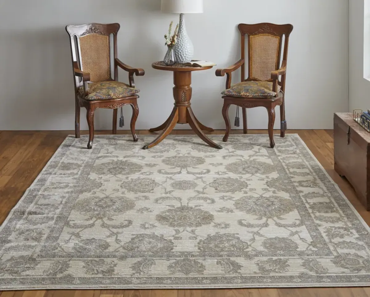 Celene 39KZF Tan/Ivory/Brown 3'9" x 5'7" Rug