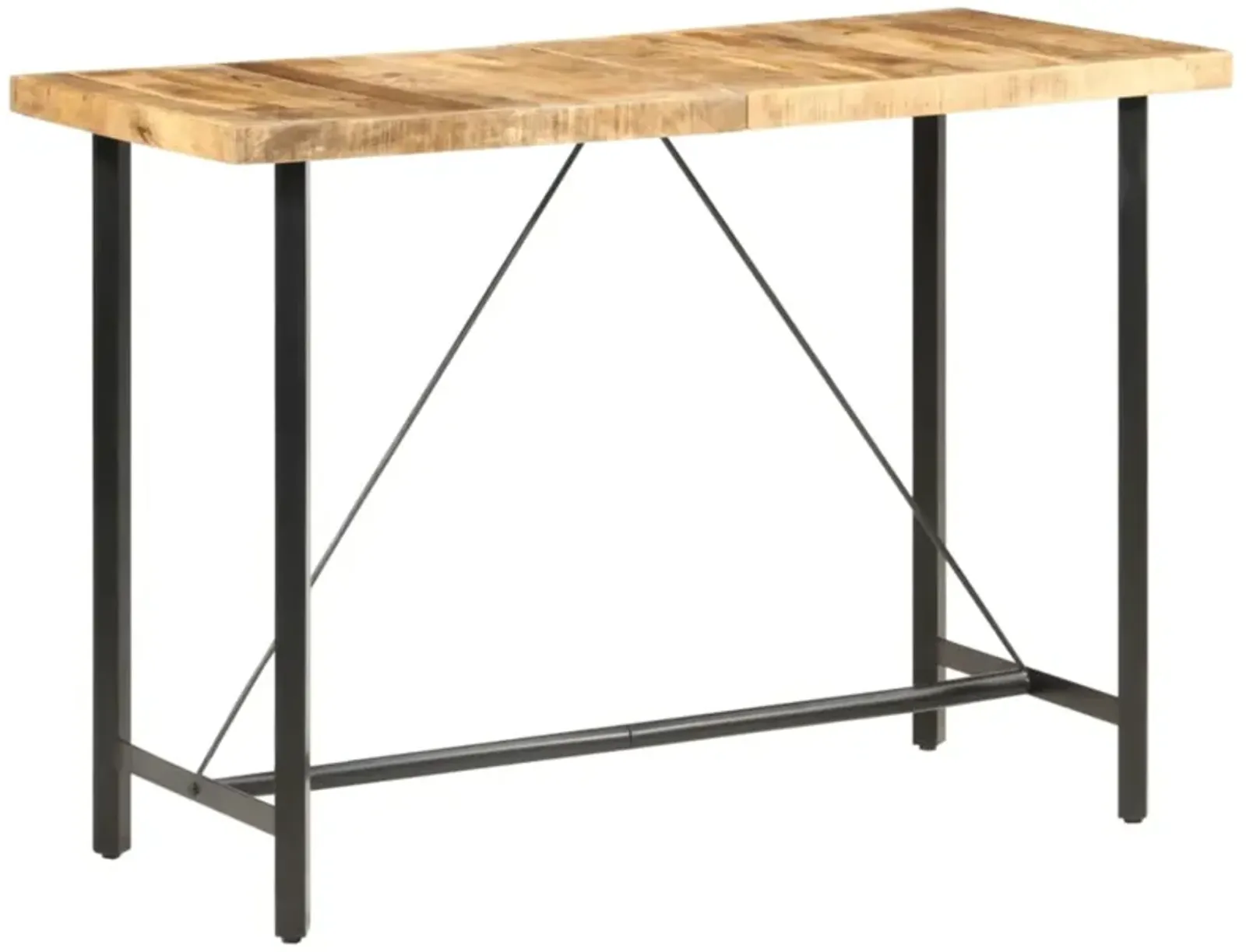 vidaXL Bar Table 59.1"x27.6"x42.1" Rough Mango Wood