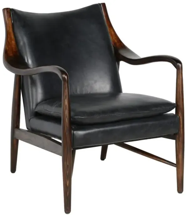Belen Kox Distressed Ash Wood Club Chair, Belen Kox