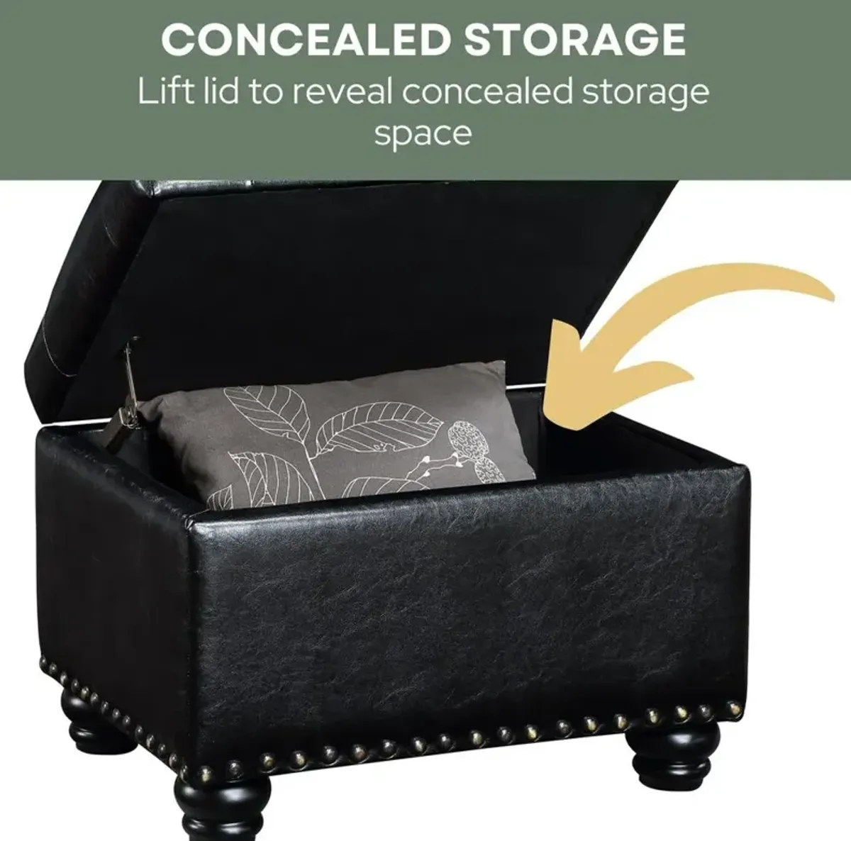 Convience Concept, Inc. 6th Avenue Storage Ottoman