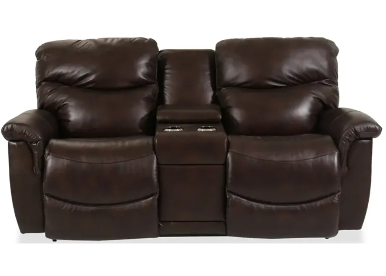 James Power Reclining Loveseat with Headrest & Console