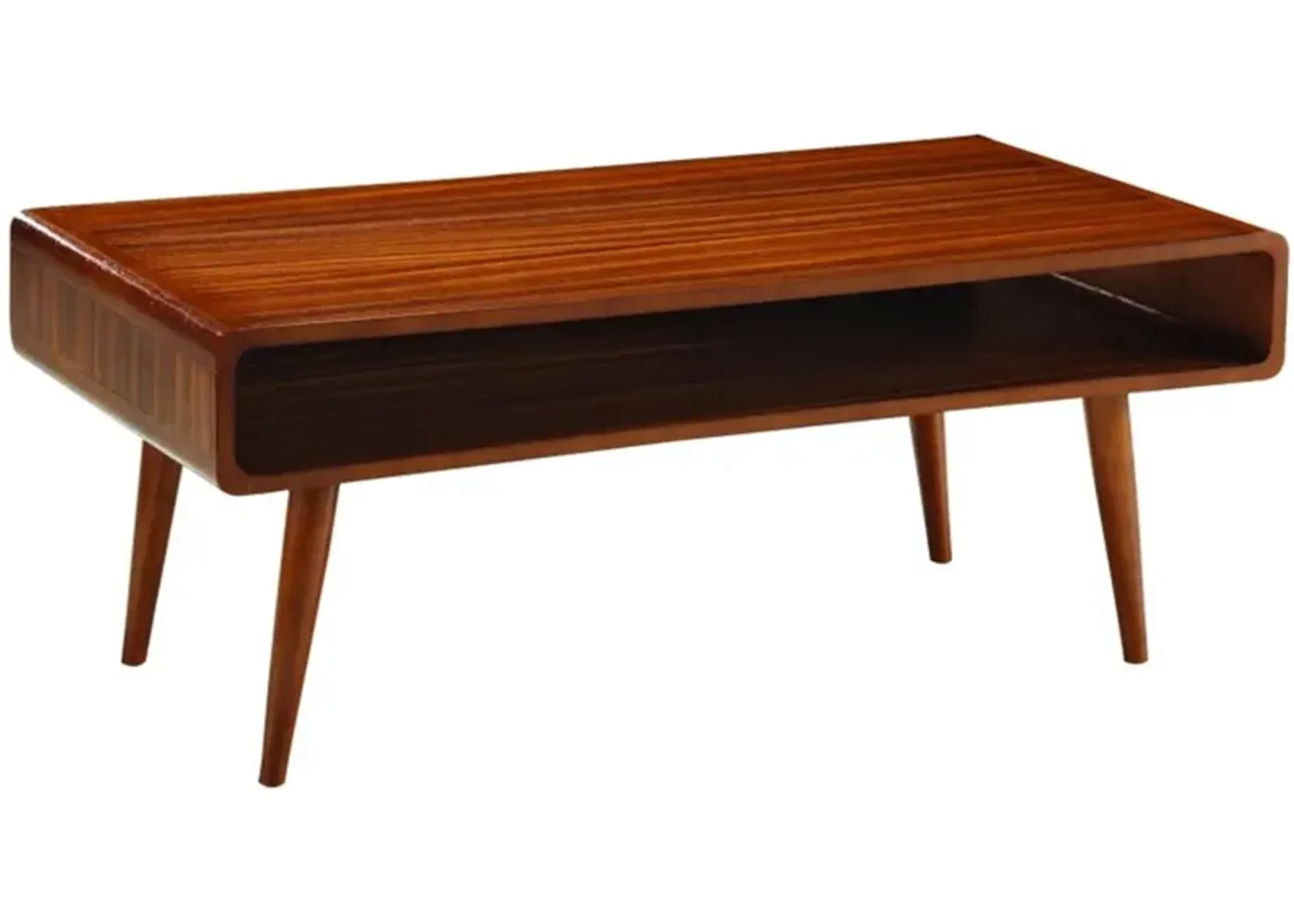 Boraam Industries  Halmstad Coffee Table Zebra SeriesRich Walnut