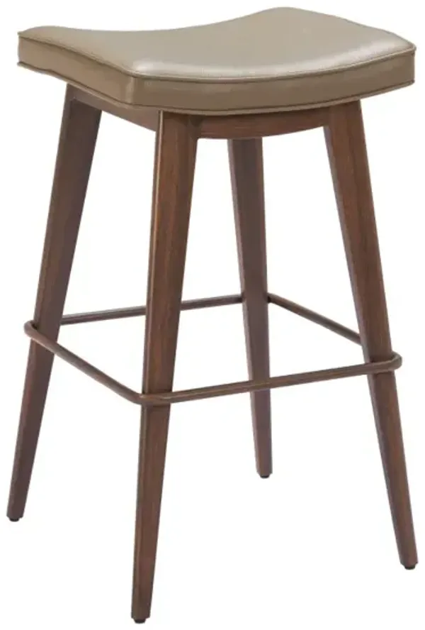 Divat Barstool (Set of 2) Taupe & Walnut