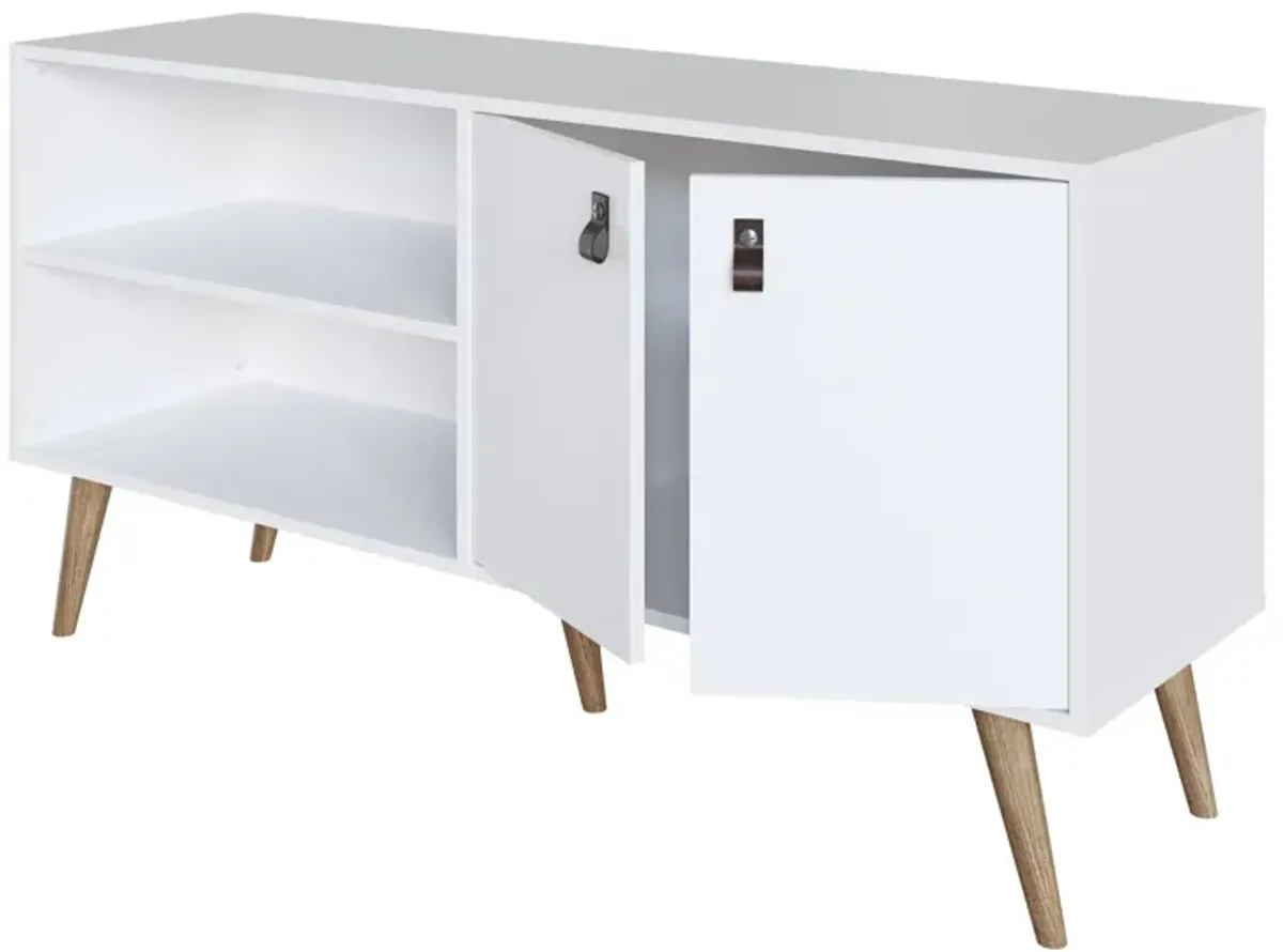 Amber White TV Stand