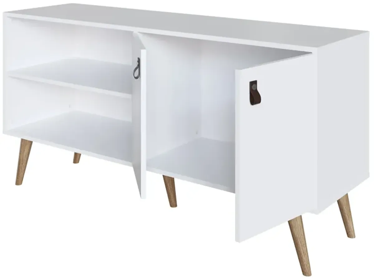 Amber White TV Stand